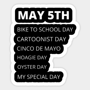 May 5th holidays Sticker